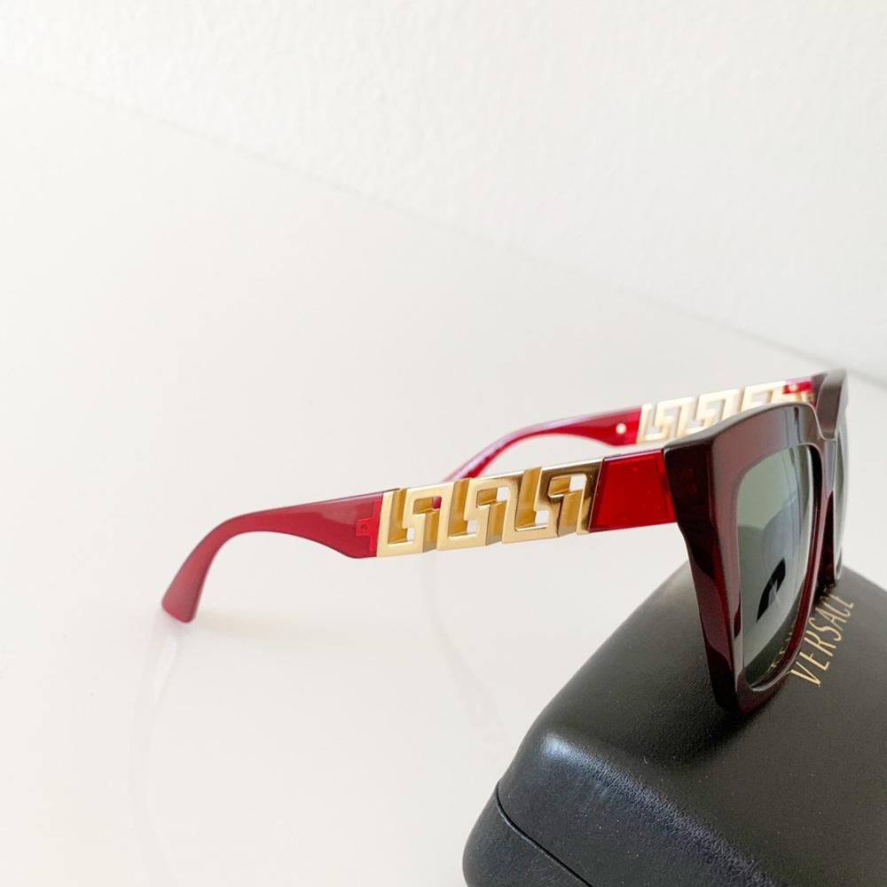 Versace Red Sunglasses - Picture 8 of 13